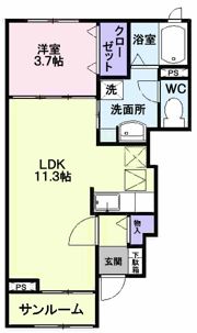 ラフィネの間取り画像