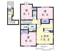 グラン フォレストBの間取り画像