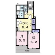 リアンフォール Ⅱの間取り画像