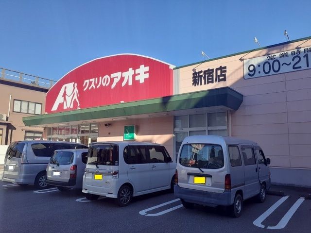 近くのクスリのアオキ新宿店まで650m（徒歩9分）