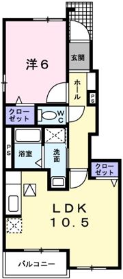 カサブランカ・ガーデン Bの間取り画像
