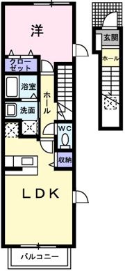 カーサ フィオーレの間取り画像