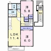ルイ・メゾンK Ⅰの間取り画像