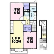 クローバーAの間取り画像