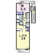 ジェルメ中山Aの間取り画像