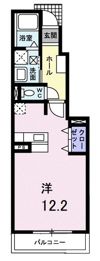 クロスローズ壱番館の間取り画像