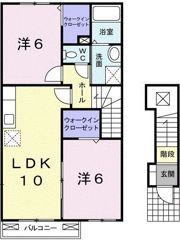 カーサ ソーレ Kの間取り画像