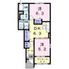 ラフレシールⅡの間取り画像
