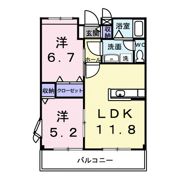カーサグランデⅠの間取り画像