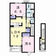 パレスティディオ長野 Aの間取り画像