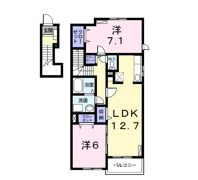 ベルメゾン都Ⅱ Aの間取り画像