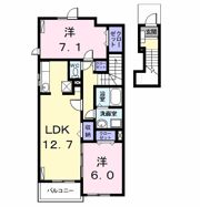 ベルメゾン都Ⅱ Bの間取り画像