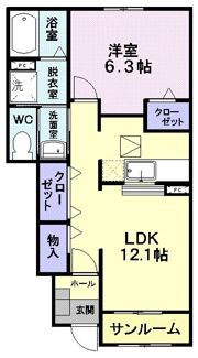 リリエンハイム Cの間取り画像