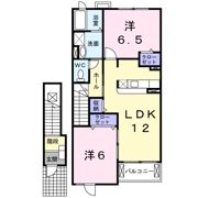 ホマルヴィラ Bの間取り画像