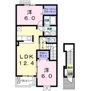 ラブリーメゾンヒノキBの間取り画像
