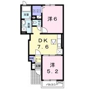 テラース磯上Aの間取り画像