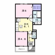 アンジュールⅡの間取り画像