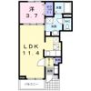 フロントリバ－・サンⅠの間取り画像