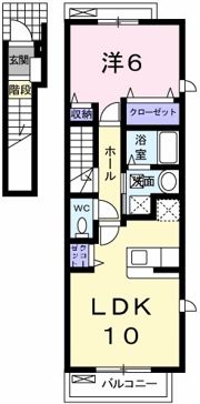 クリスタルハイツ緑が丘の間取り画像