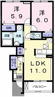 サンリットガーデンハウスNの間取り画像