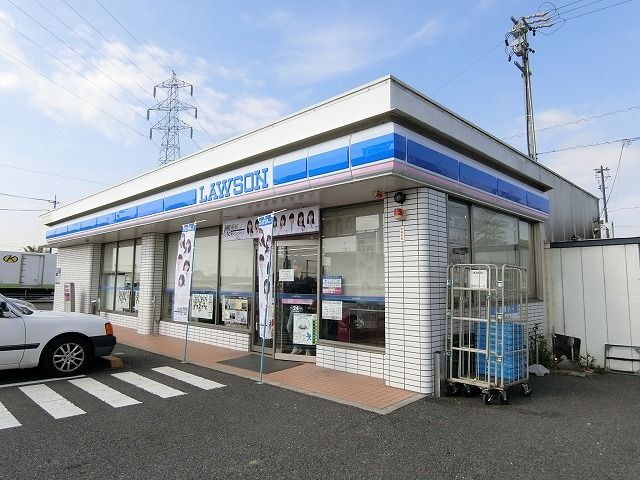近くのローソン 安八大明神店まで600m(徒歩8分)