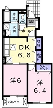 コージーコート朝霧Ⅰ番館の間取り画像