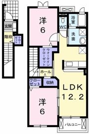 コージーコート朝霧Ⅰ番館の間取り画像