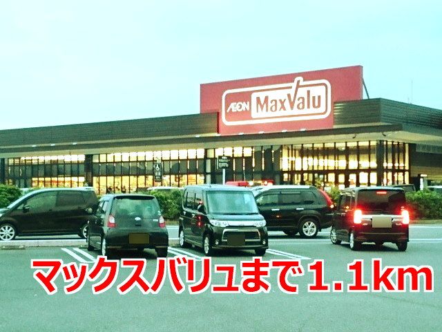 近くのマックスバリュまで1,100m(徒歩14分)