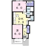 ヴィヴァーチェ Aの間取り画像