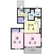 モニックファミューBの間取り画像