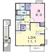 パークビサイド Bの間取り画像