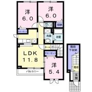 フレイム鳴門の間取り画像