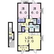 カーサ イリーデⅡの間取り画像