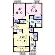 インフィニティーCの間取り画像