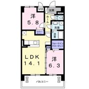 ビジュ桜森の間取り画像