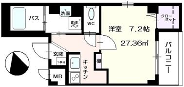 メゾンドクレールの間取り画像