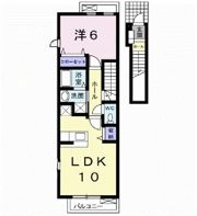 セゾン グリーンAの間取り画像