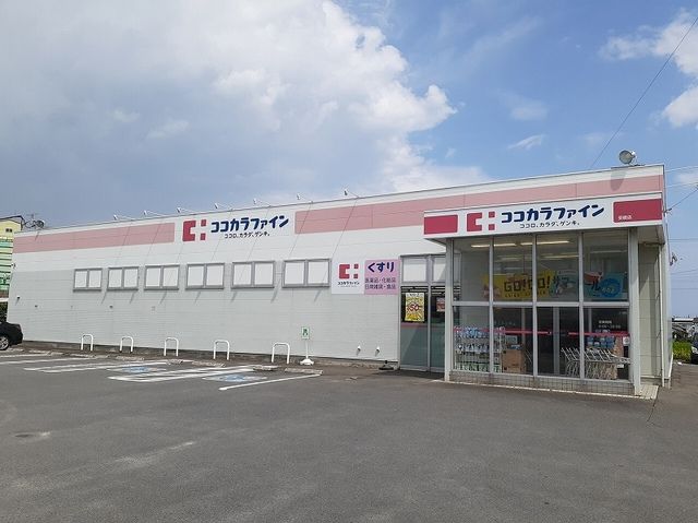 近くのココカラファインまで450m（徒歩6分）