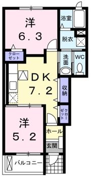 フランメゾンⅡの間取り画像