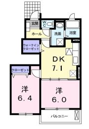 インフィニティBの間取り画像
