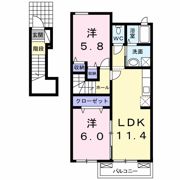 ポプルスBの間取り画像