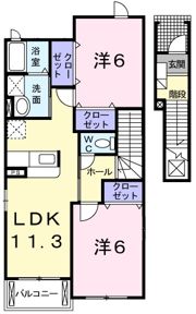 クレメント・輝（カガヤキ）の間取り画像