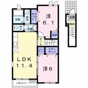 グリーンハイツ古城Aの間取り画像