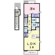 リヴィエールAの間取り画像