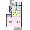 ヒルズ上弓削 Aの間取り画像