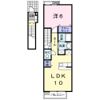 栞荘Ⅱの間取り画像