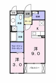 サンハウス志家の間取り画像