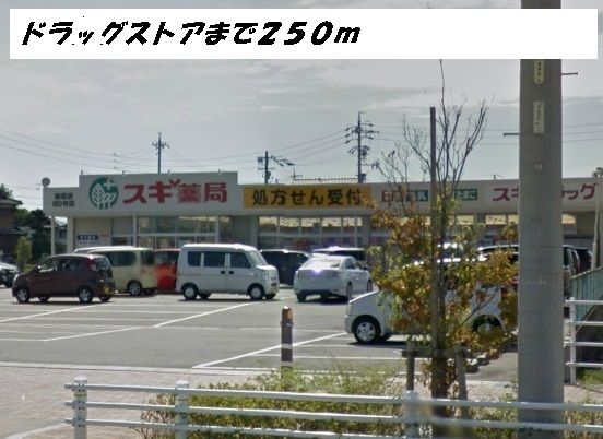 近くのスギ薬局まで250m（徒歩4分）