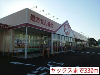 近くのヤックスまで330m（徒歩5分）