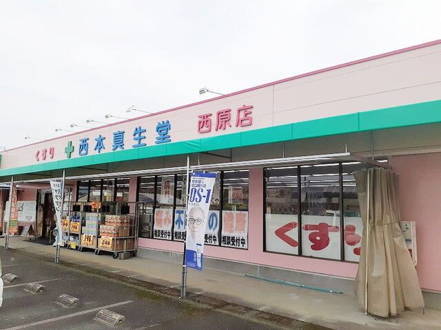 近くの西本真生堂西原店まで650m(徒歩9分)
